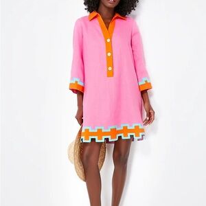 Pink and Orange Women's Dress
